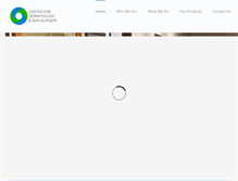 Tablet Screenshot of centerfordermatologynj.com